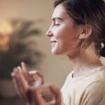 young women meditating and learning how to practice mindfulness