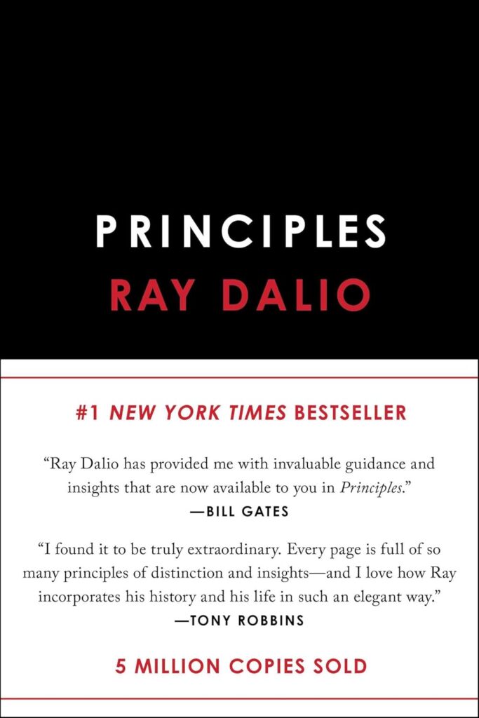 Cover of Principles by Ray Dalio, a leading book on strategic decision-making